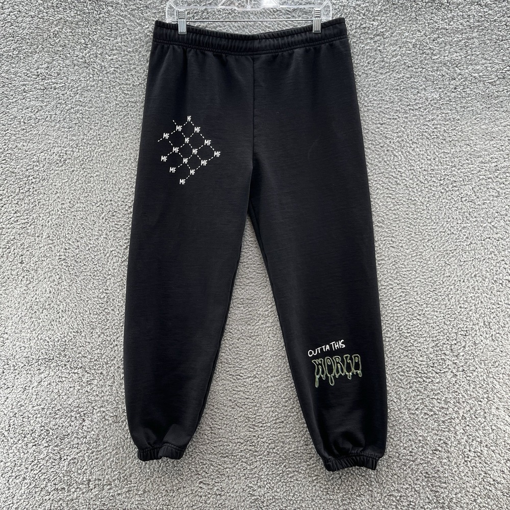Mayfair the Label Sweatpants Womens XXL Black Jogger Graphic Logo Pull On